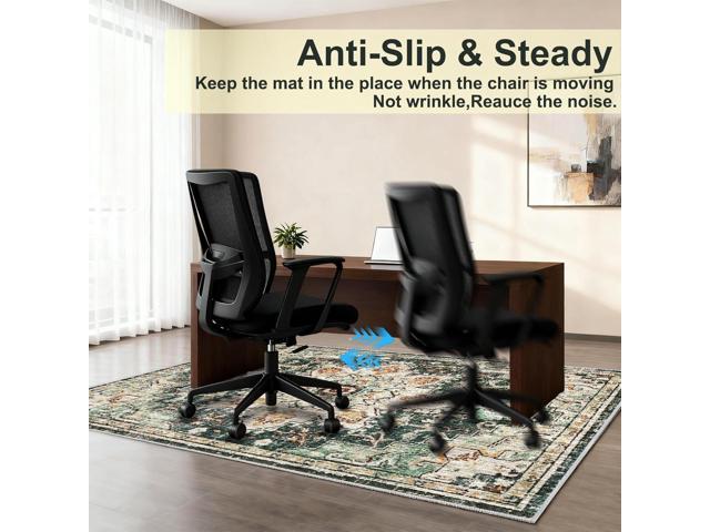 Heavy-Duty Chair Mats for Hardwood Floors & Carpet,Non-Slip Desk Chair Mat Protects Wood & Tile,Office Chair Mat for Carpet, Under Desk Rug for...