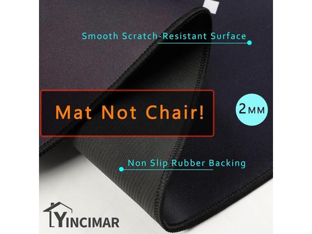 Yincimar Gaming Chair Mat for Hardwood Floor,Anti-Slip Floor Protector Game Controller Rubber Gaming Computer Chair Mat for Gaming Room Home Office...