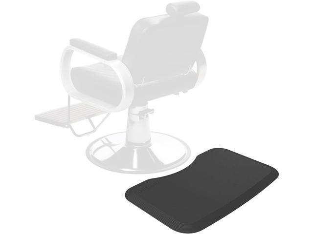 Anti Fatigue Salon Mat for Hair Stylist Anti-Slip Antique Series Salon & Barber Shop Chair Floor Mat (17''x28'' x 5/8'',Black)