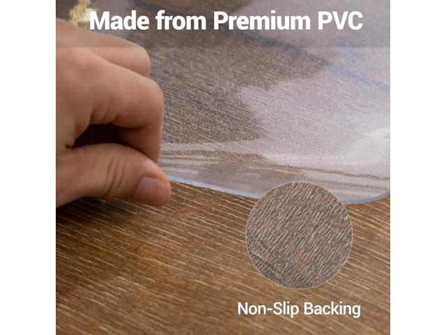 Office Chair Mat for Hardwood Floor 36' x 48', Clear PVC Floor Protector Mat for Rolling Chairs, Heavy Duty Transparent Desk Mat to Prevent...