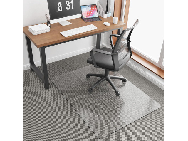 36x 48 Carpet Floor Mat for Office Chair, Clear Desk Chair Floor Mat for Carpet for Medium/Low Pile, HeavyDuty Chair Mats for Carpeted Floors,...