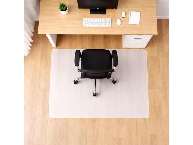 Marvelux Anti-Slip Chair Mat for Hard Floors, 45' x 53' Durable White Office Hardwood Floor Protector with Non-Slip Backing, Rectangular,...