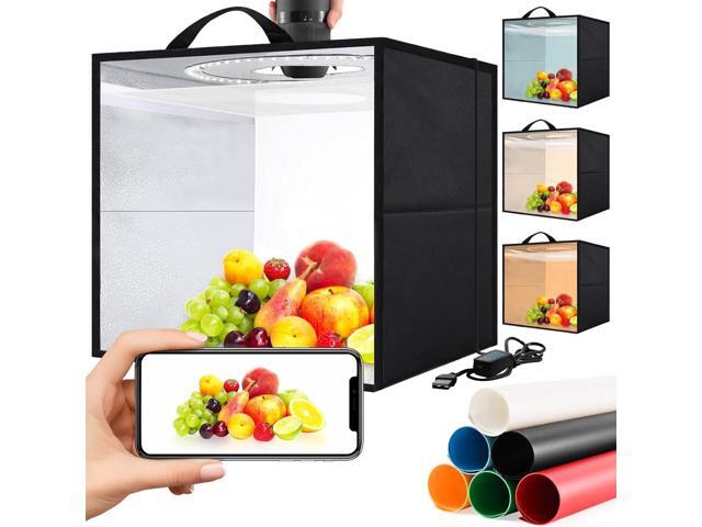 Light Box,Light Box Photography,16'x16'Photo Box,Photo Light Box,Product Photography Light Box with CRI >95,120 LEDs Lights,6 Photo Backdrops for...