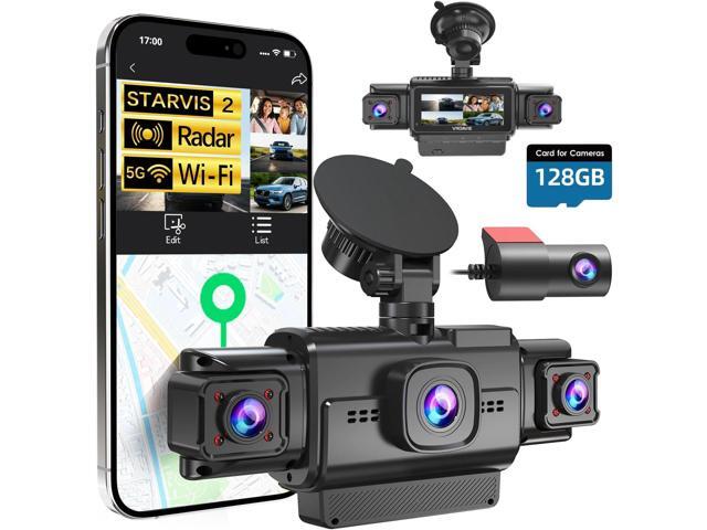 Dash Cam Front and Rear, 4-Channel 360° Coverage Car Dash Camera with STARVIS 2 Night Vision, GPS, 5.8GHz WiFi, 24H Parking Monitor, G-Sensor, 170°...