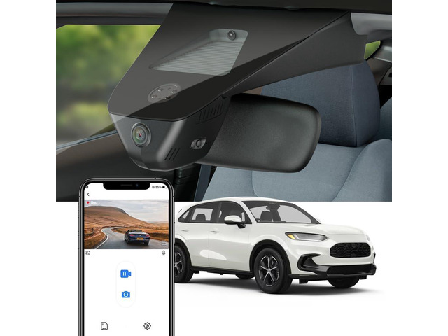Fitcamx 4K Dash Cam Suitable for Honda HR-V 2023-2026 Sport LX EX-L (Gen3), OEM Factory Look, UHD 2160P Video, Built-in WiFi & APP, Loop Recording,...