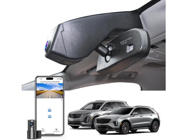 Front 4K & Rear 1080p Dash Cam Custom fit for Cadillac XT5 2017-2026 XT6 2020-2026(Model A), UHD 2160P Video, WiFi, App, Loop Recording, Easy to.