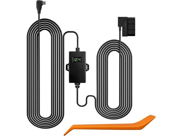 WOLFBOX USB C Hardwire Kit OBD, Hard Wire Car Charger Cable Kit 12V-24V to 5V, Avoid Dash Cam Battery Drain, Suitable for...
