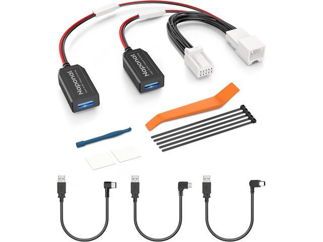 GPS Dash Cam Power Adapter, (10Pin Type H Connector)Mirror Camera Radar Charger Station GPS Dashcam Charger Cable for Select...