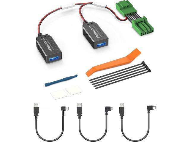 GPS DashCam Power Adapter,(7Pin Type A Connector) Mirror Camera Radar Charger Station GPS Dash Cam Charger Cable for Select Honda CRV, Civic, Acura...