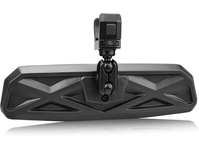 UTV Universal Rear View Mirror for 1.5-2.0 Inch Roll Cage, Compatible with Polaris RZRCan am MaverickHonda Pioneer Talon SXSKawasaki Mule KRXYamaha...