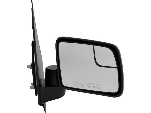 Kool Vue Mirror Compatible with Ford Transit Connect 2011-2013 Passenger Side With Manual Folding Blind Spot Glass