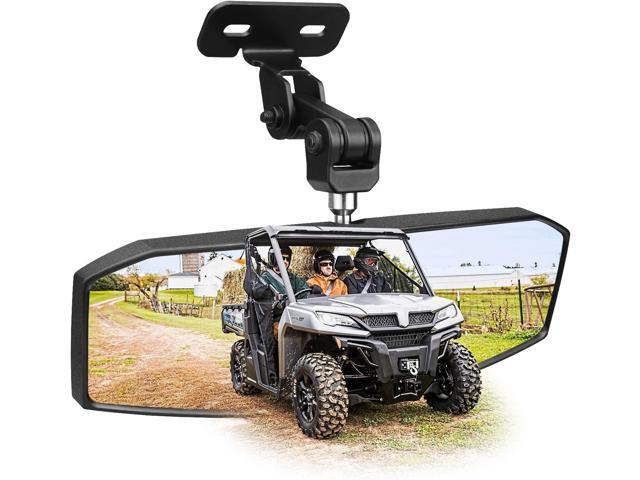 UTV Rear View Mirror Compatible with CFMOTO Uforce 1000/1000 XLMore Stable and Non-Shaking Top Mounting, Multi-Adjustable Ultra-Clear Large Field...