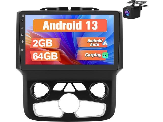 Car Radio Stereo Upgrade for Dodge RAM 1500/2500/3500 2013-2018 Auto AC, Android Head Unit with 9 Inch Touch Screen/Backup Camera/Wireless CarPlay...