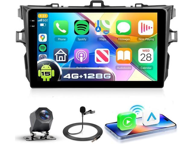 4G+128G Android 15 Car Radio for Toyota Corolla 2009-2013, Wireless CarPlay Android Auto, 9 Incell HD Touch Screen Car Stereo with GPS, WiFi,.