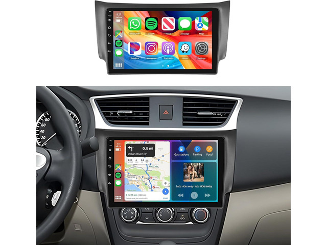 5Ghz WiFi Car Radio Stereo for Nissan Sentra 2013-2019 2+64G, 10.1' Touch Screen/Android 15/Wireless CarPlay/Android Auto/DSP EQ/GPS...