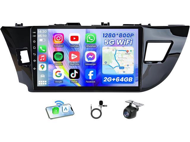 4Core 64G ROM Car Radio for Toyota Corolla 2014 2015 2016: 5GWiFi 10.2' 1280x800 Touch Screen Stereo with Wireless Carplay Android Auto Bluetooth...