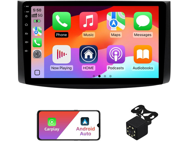 2+32G Android 13 Double Din Car Stereo for Chevrolet Aveo 2006-2012 with 9 Inch Touchscreen Radio Built-in Wireless Carplay/Android...