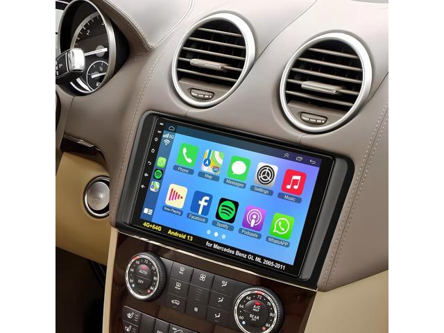 GPS Car Radio for Mercedes Benz GL ML Class W164 X164 ML350 ML500 ML280 GL320 GL350 GL450 2005-2011, Support Wireless A-pple Carplay/Android Auto,...