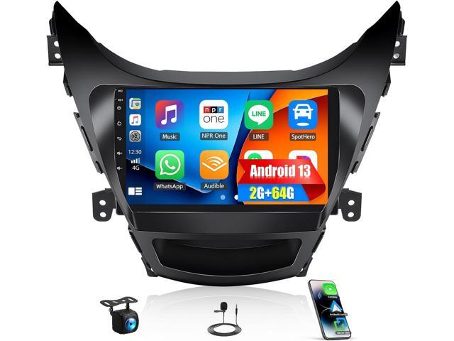SIXWIN Android 2G+64G Car Radio for Hyundai Elantra 2011 2012 2013 Car Stereo 9 Inch HD 1080P Touch Screen Upgrade with Carplay Android Auto Mirror...