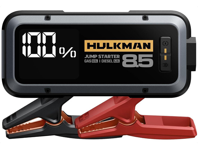 Hulkman Alpha85 Smart Portable Jump Starter, 2000A Battery Booster Pack with LED Display, Flashlight, 74Wh Power Bank & Jumper Cable, 12V Jump Box...