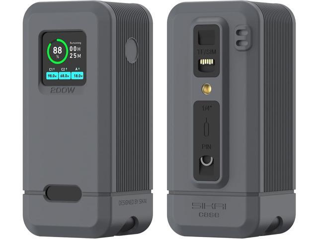 Silicone Case for Anker Prime Power Bank 20,000mAh 200W 1/4-inch nut hole, TF/SM card storage Reserved Only Compatible with Anker 200W Prime Power...