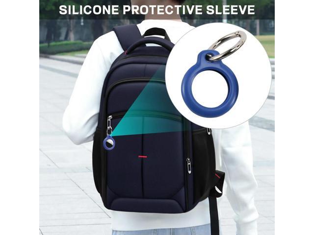 4 Pack PC + Plastic Case Compatible With Protective Cover Accessory For Airtags Case, Air Tag Keychain