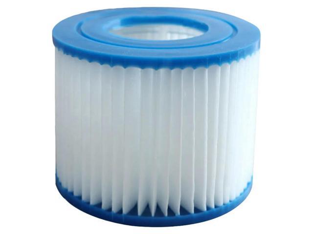 Type VI Hot Tub Filter Soft Rubber Ends Spa Filter Cartridge Reusable Pool Filter Replacement for Above Ground Pools