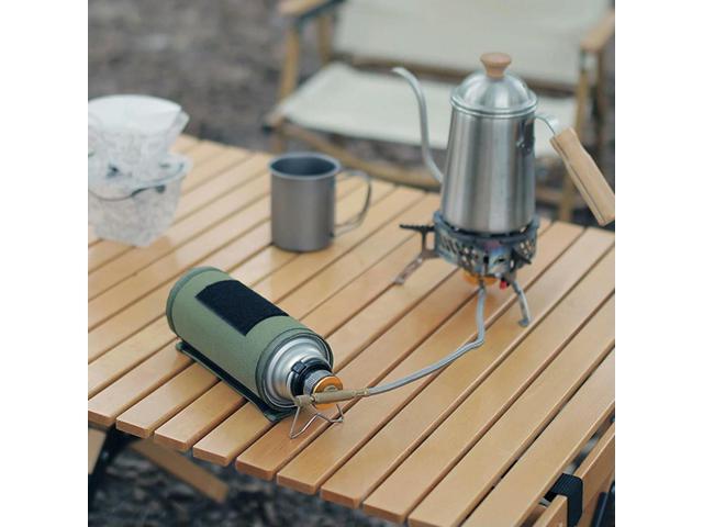 Butane Adapter with Stable Bracket Gas Cartridge Head Conversion Adapter Nozzle Bottle Type Input Screw Type Lindal Valve Output