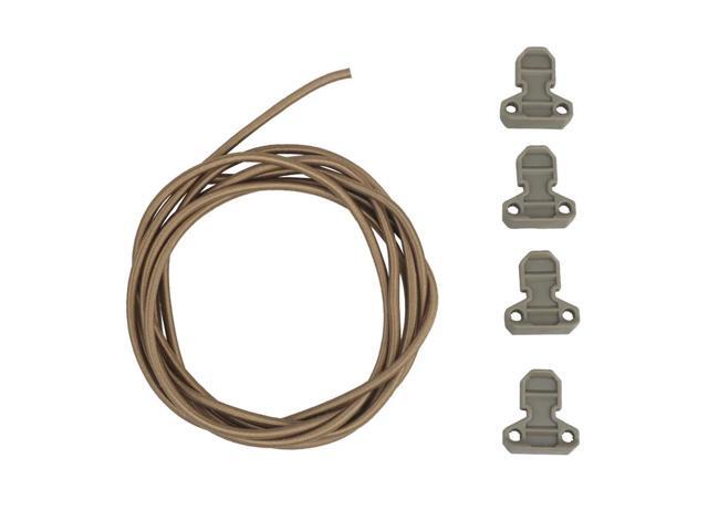 4pcs Magazine Bag Pull Tab Portable Bag Elastic Rope Safety Buckle Adjustable Shock Cord Retainer Accessories for Mag Pouch Vest