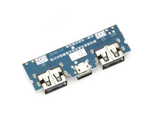 3X Micro-USB/Type-C 5V 2.4A Dual USB Boost Charger Board Mobile Power Bank Accessories For Phone DIY A