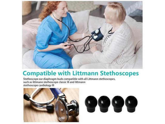 24 Pieces Stethoscope Ear Tips Stethoscope Accessories Soft Sealing Ear Tips Soft Silicone Earplugs Earbuds