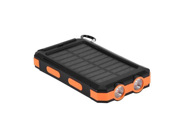 Protable 10000mAh Outdoor Fast Charge Solar Mobile Power Bank Case DIY Kit with Compass Power Bank Dual USB Portable No