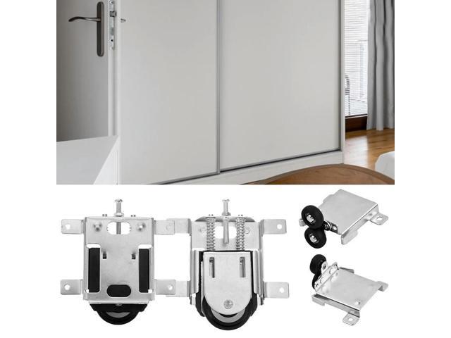 2 Pair Iron Alloy Replacement Adjustable Sliding Cabinets Door Roller Pulley For Home Improvement Tool Accessory In Stock