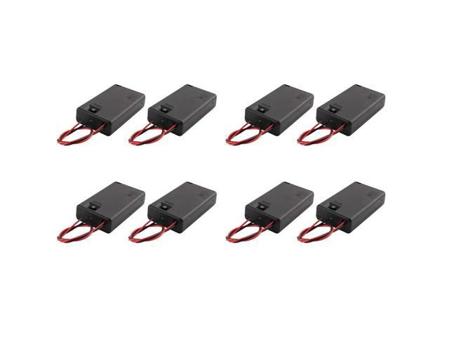 8 Pcs 3 X AAA 4.5V Holder Case Box Wired ON/OFF Switch W Cover