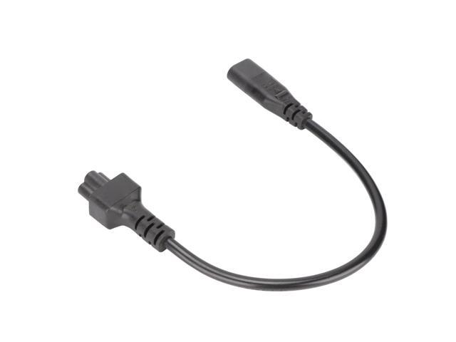 IEC320 C8 to C5 Adapter Cable 1500W 100-250V Pure Copper Short Power Cord Heavy Duty for LCD Monitor PC Electronics Accessories