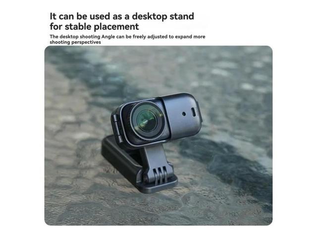 Camera Mount Accessory-Magnetic Stand Base-360 Degree Rotatable Folding Design In Black
