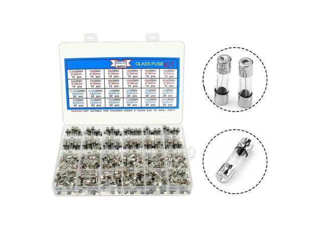 360pcs Fast Blow Glass Fuse Assortment Kit 24 Values Fuses Kit Tube Fuses Sets For Electrical Equipment Tool Accessory In Stock