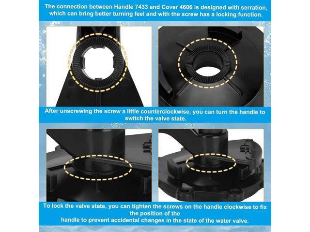 4720 Diverter Valve Kit Replacement For Zodiac Jandy Neverlube 2 & 3 Port Valves, Gray Valves 2 & 3 Port, 90° Valves