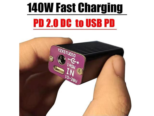 Compact 140W PD Fast Charging Converter for TYPE C Car Charger for High Power DC Applications Dual Port Output