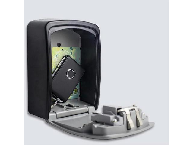 Wall Mount Key Secret Box,Organizer 4 Digit Combination Password Security Code Lock No Key,Key Safe Box For Home