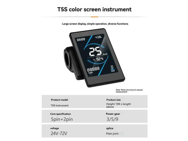 36V 48V 17A Brushless Controller T5S Meter LCD Display+130X Throttle Kit For Electric Scooter E-Bike Repair Kit