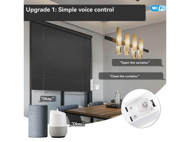 Tuya Motor For Roller Blinds Electric Chain Shade Shutter Drive RF Remote Kit App Via Alexa/Google US Plug