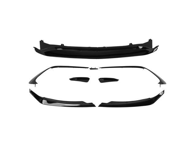 Premium Gloss Black Front Bumper Canards Aero Splitter Lip Kit Replacement for MercedesBenz AClass W176 AMGLine A45 20152018