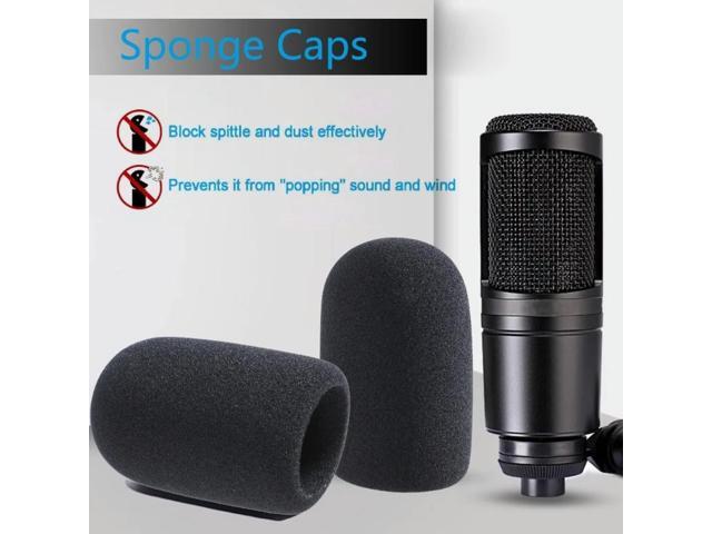 Windscreen Foam Cover for AT2020 AT2035 Microphone for Outdoor Recording and Broadcasting Thick and Soft Foam