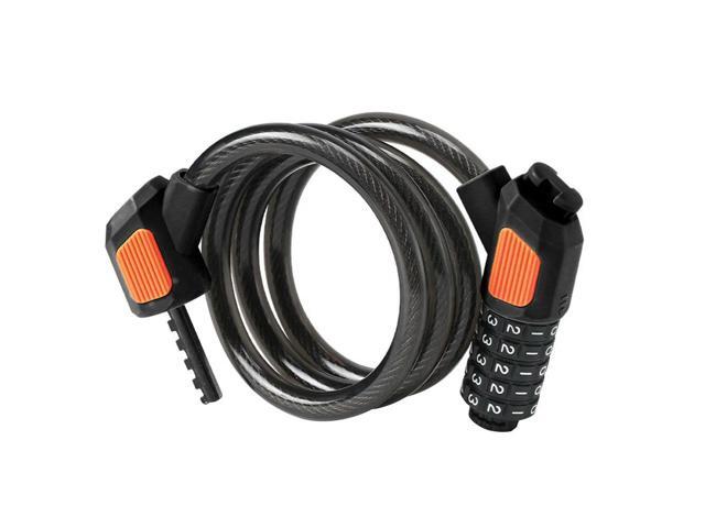 Universal Bicycle Lock Anti-Theft 5 Digit Code Cable Lock High Security Mountain Bike Safety Lock for Electric Bike Scooter