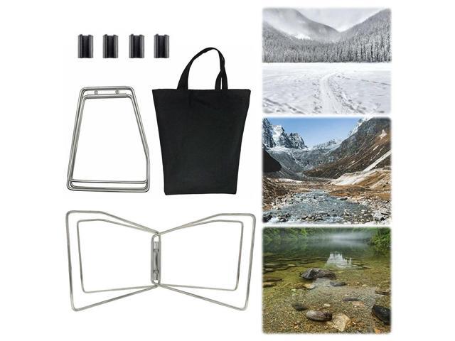 Folding Aluminum Alloy Box Stand Outdoor Boxes Shelves Portable Box Bracket for Outdoor Picnic Fishing