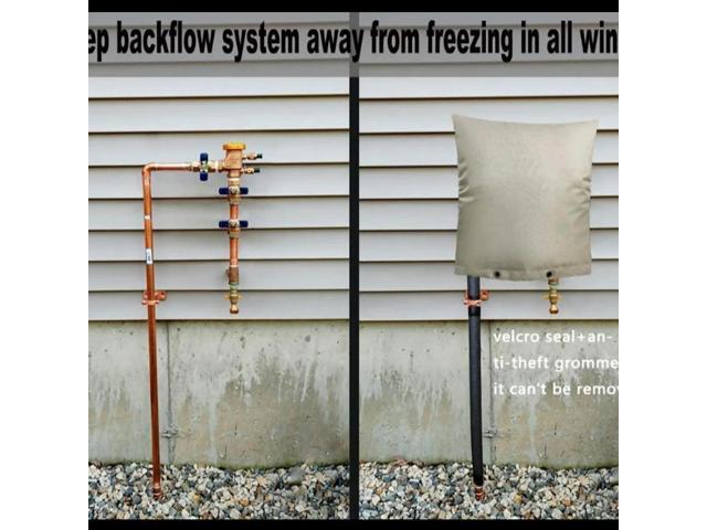 For Outdoor Faucet Cover Winter Insulation Waterproof Fabric with Sponge Layer for Protection Against Freezing and Harsh Weather