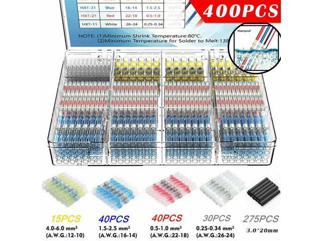 Butt Wire Connectors Heat Shrink Connectors Advanced Waterproof Function For Cable Repair Color-coded Connection Tube