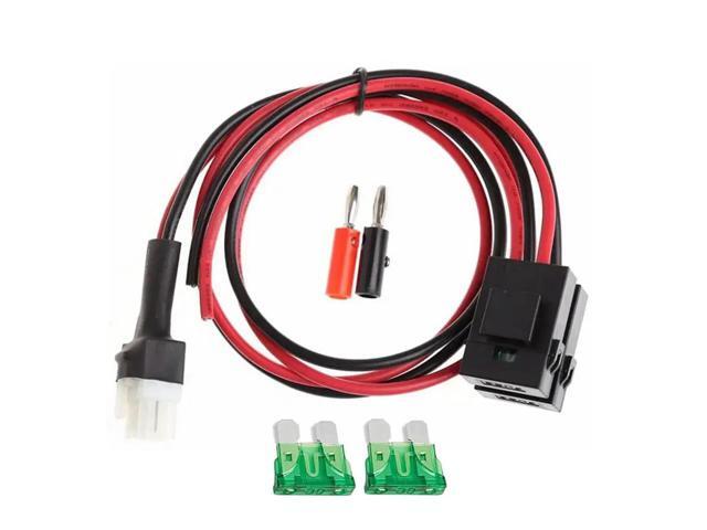 30Amp Fuse Power Connection Power Cable For Kenwood 1m 3.28ft 6-Pin Power Cord 16AWG Wire 1m Cable Length Compatible With Alinco