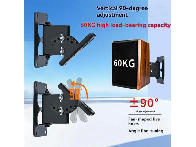 Speaker Wall Mounting Support 2Pcs Ceiling Mount Bracket Angle Adjustment Household For Home Office KTV Sound System